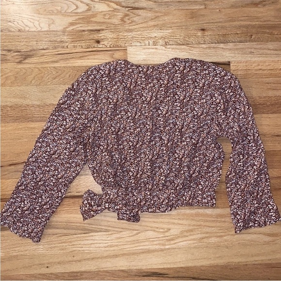 MADEWELL Tie-Waist Wrap-Top Floral Print in Cottage Garden - Picture 5 of 10